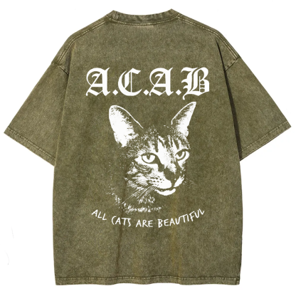 Unisex Vintage  All Cats Are Beautiful Song Music t-Shirt