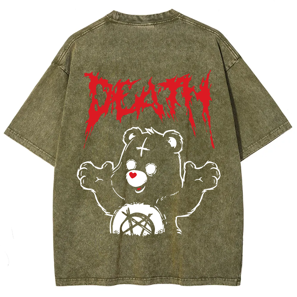 Unisex Vintage  Death Bear Care Bear TV Series  t-Shirt