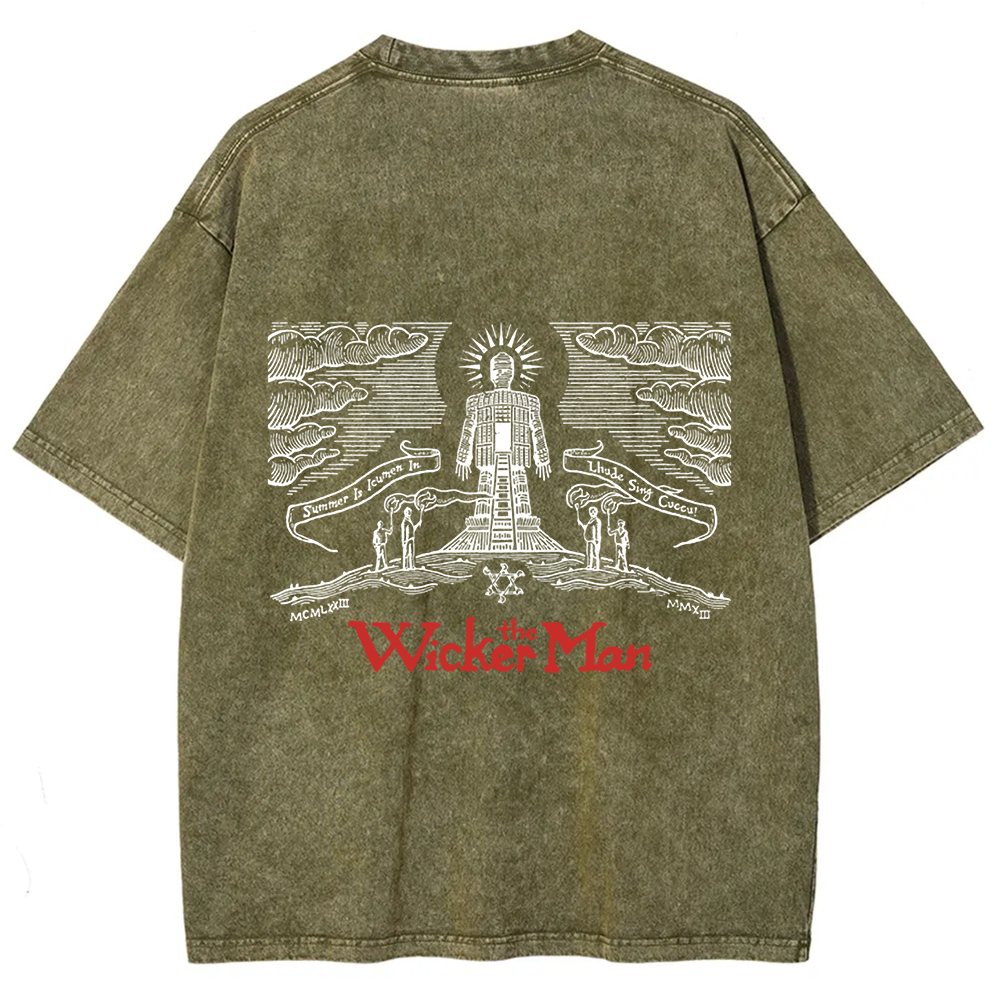 Unisex Vintage The Wicker Man Movie t-Shirt