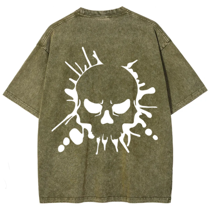 Unisex Vintage Skull Art t-Shirt