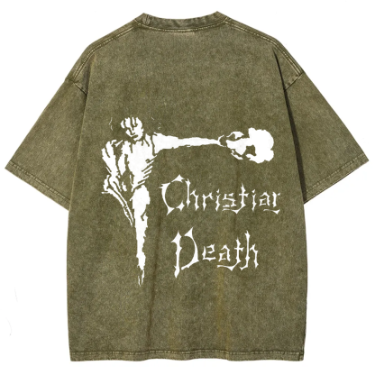 Unisex Vintage Christian Death Rock Band t-Shirt