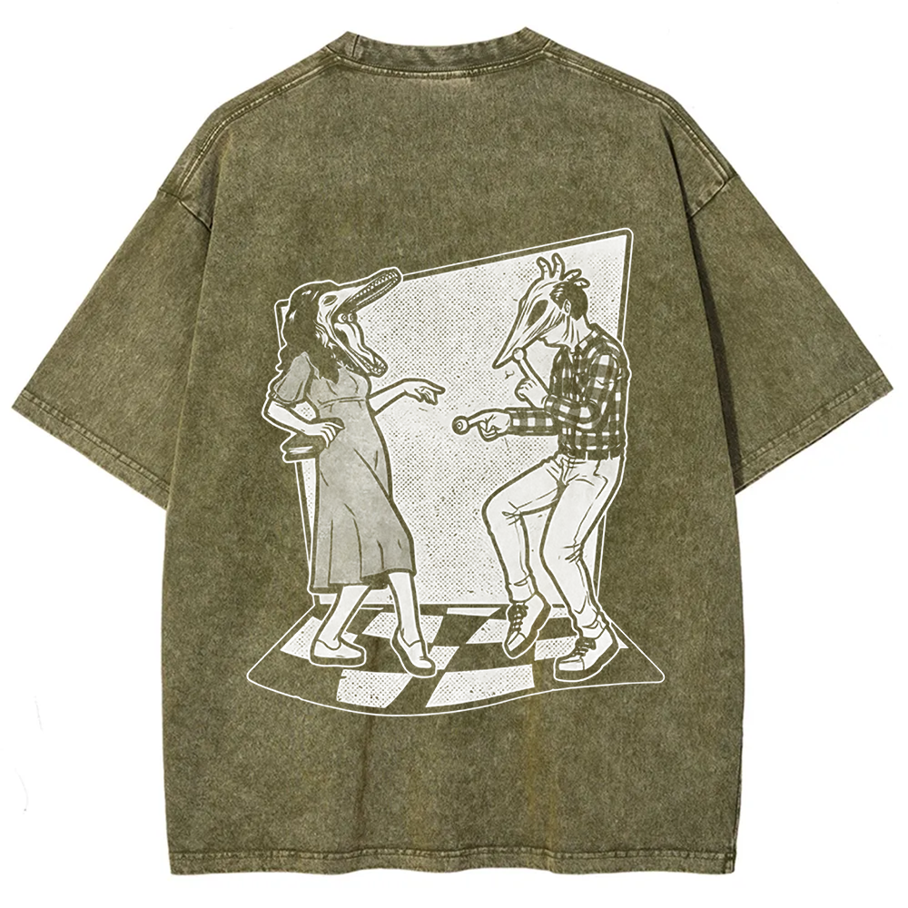 Unisex Vintage Ghost Couple Dance Beetlejuice  t-Shirt
