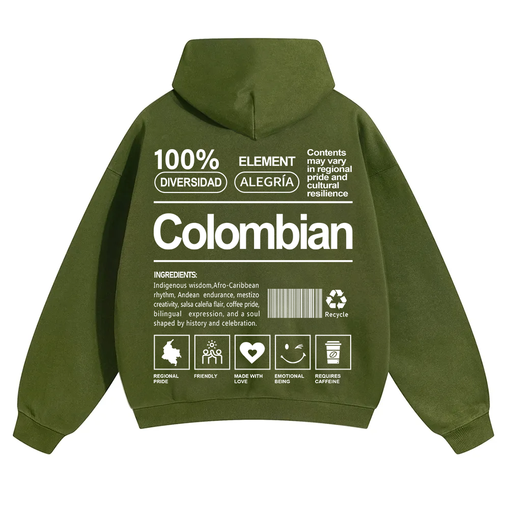 Colombian Unisex Fit Color Hoodie wearishow