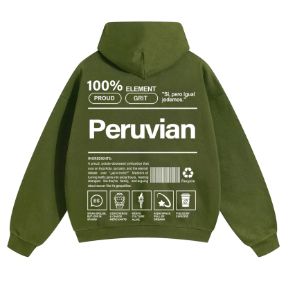 Peruvian Unisex Fit Color Hoodie wearishow