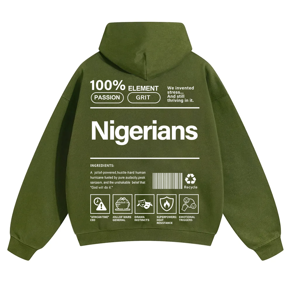 Nigerians Unisex Fit Color Hoodie wearishow