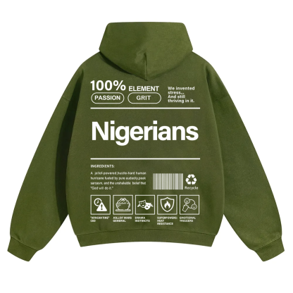 Nigerians Unisex Fit Color Hoodie wearishow