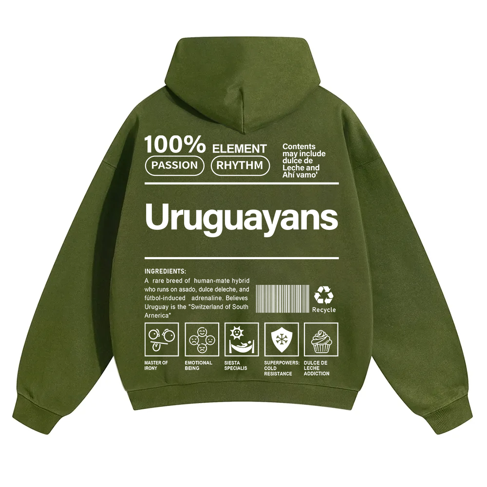 Uruguayans Unisex Fit Color Hoodie wearishow