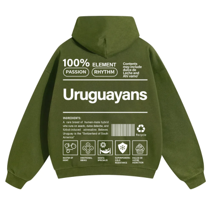 Uruguayans Unisex Fit Color Hoodie wearishow