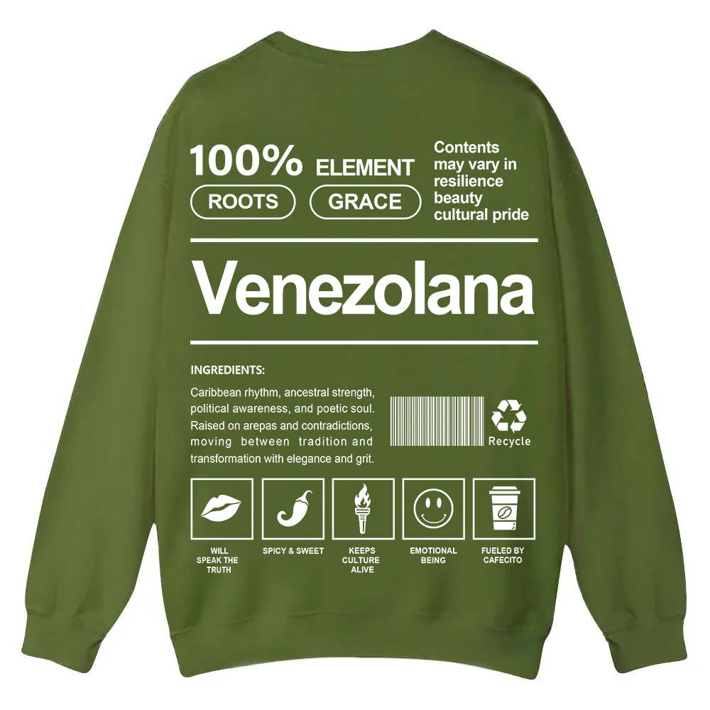 Venezolana Unisex Fit  Casual Crewneck Sweatshirt wearishow
