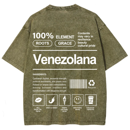 Venezolana Unisex Fit  Washed T-Shirt