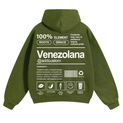 Venezolana Addcustom Unisex Fit Color Hoodie wearishow