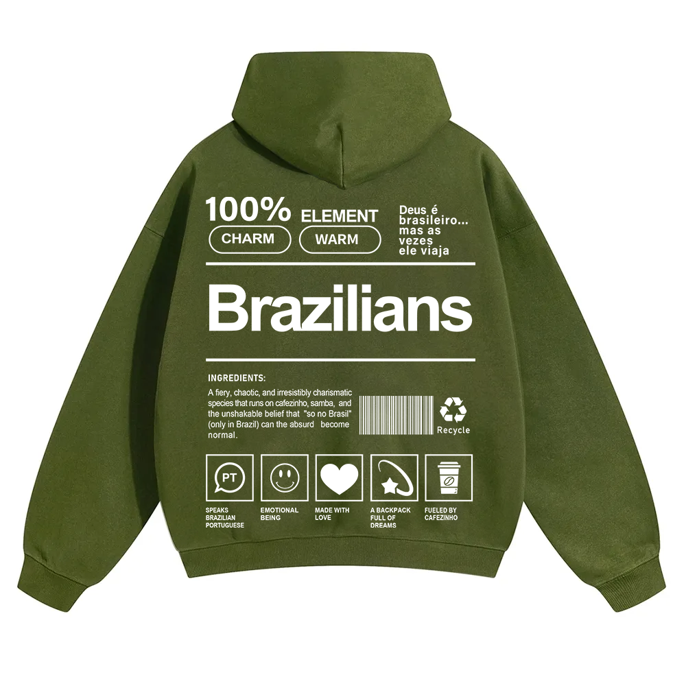 Brazilians Unisex Fit Color Hoodie wearishow