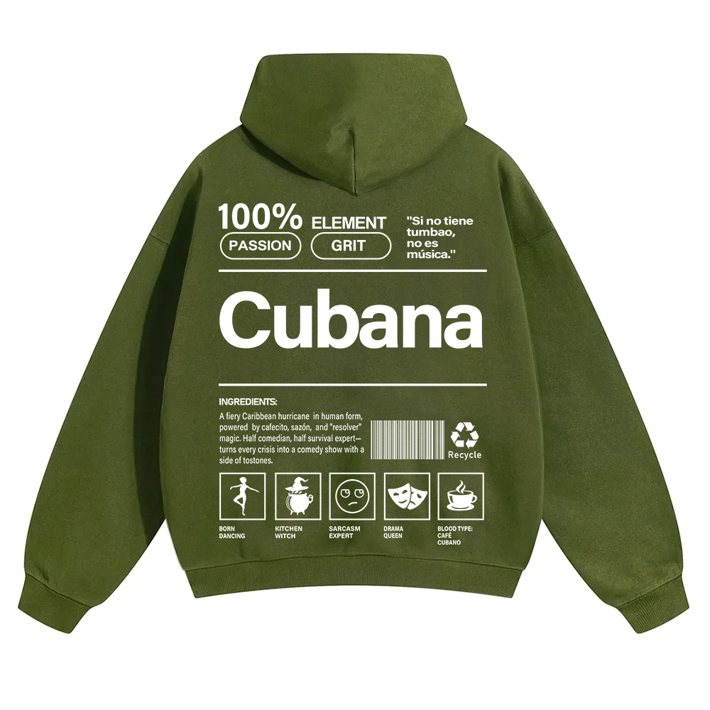 Cubana Unisex Fit Color Hoodie wearishow