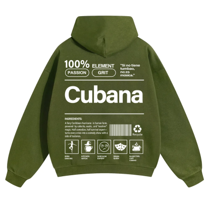Cubana Unisex Fit Color Hoodie wearishow