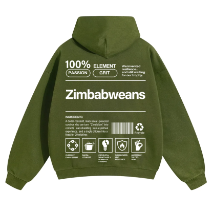 Zimbabweans Unisex Fit Color Hoodie wearishow