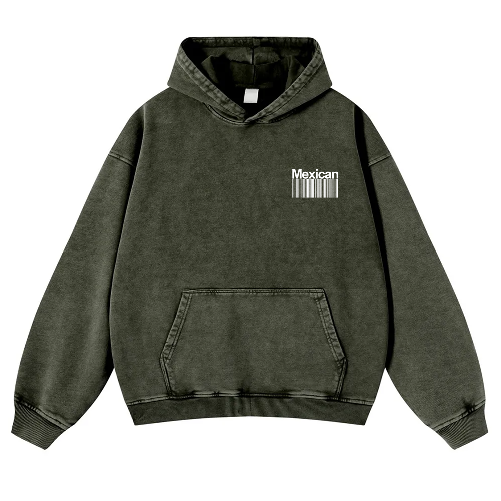 Mexican Unisex Fit  Washed Hoodie wearishow