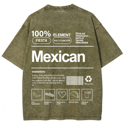 Mexican Unisex Fit  Washed T-Shirt