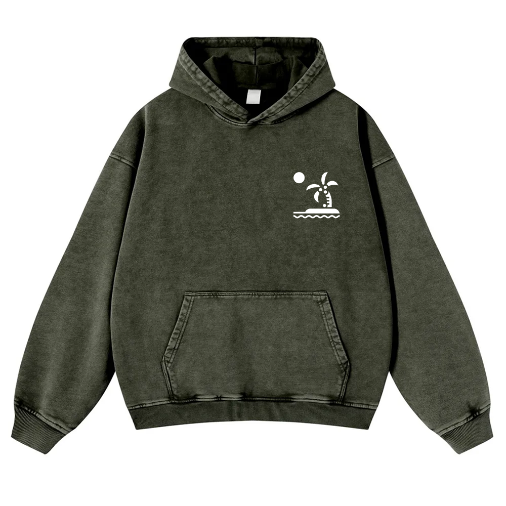 Caribbean Unisex Fit  Washed Hoodie wearishow