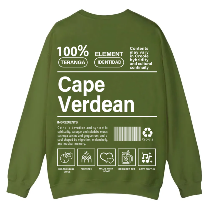 Cape Verdean Unisex Fit  Casual Crewneck Sweatshirt wearishow