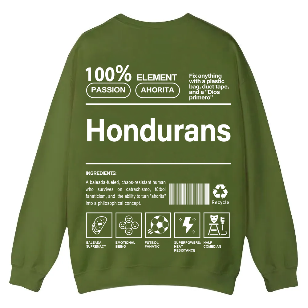 Hondurans Unisex Fit  Casual Crewneck Sweatshirt wearishow
