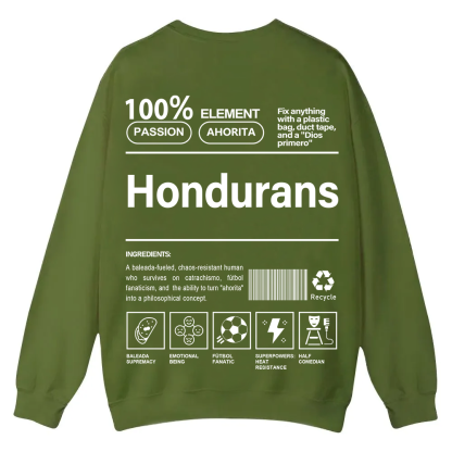 Hondurans Unisex Fit  Casual Crewneck Sweatshirt wearishow