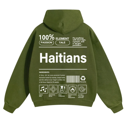 Haitians Unisex Fit Color Hoodie wearishow