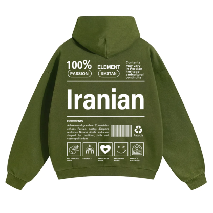 Iranian Unisex Fit Color Hoodie wearishow
