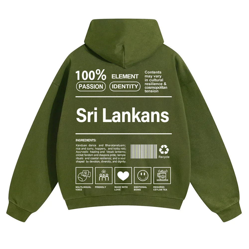 Sri Lankans Unisex Fit Color Hoodie wearishow