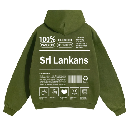 Sri Lankans Unisex Fit Color Hoodie wearishow