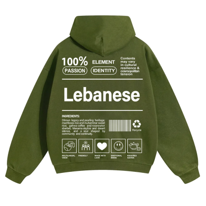 Lebanese Unisex Fit Color Hoodie wearishow