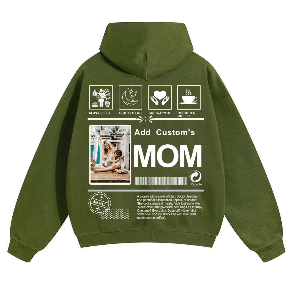 MOM Custom Solid Color Hoodie wearishow