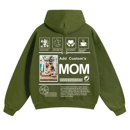 MOM Custom Solid Color Hoodie wearishow