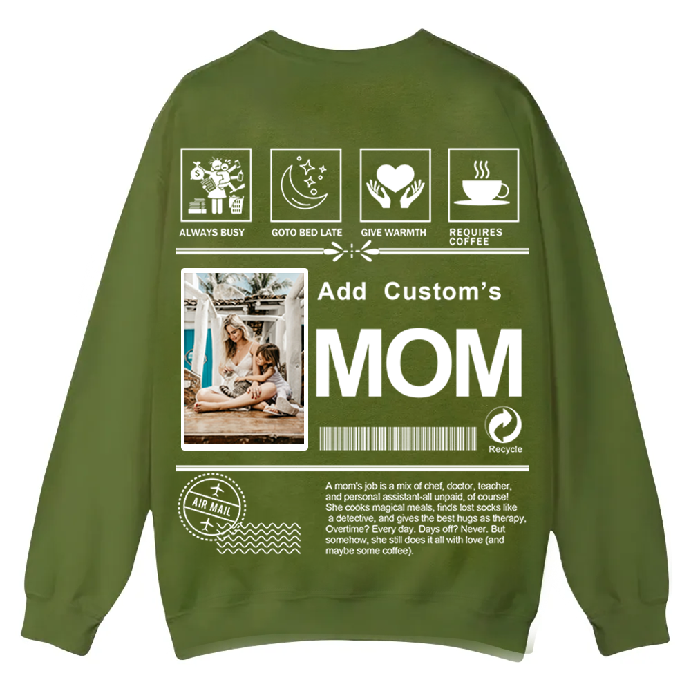 MOM Custom Casual Crewneck Sweatshirt wearishow