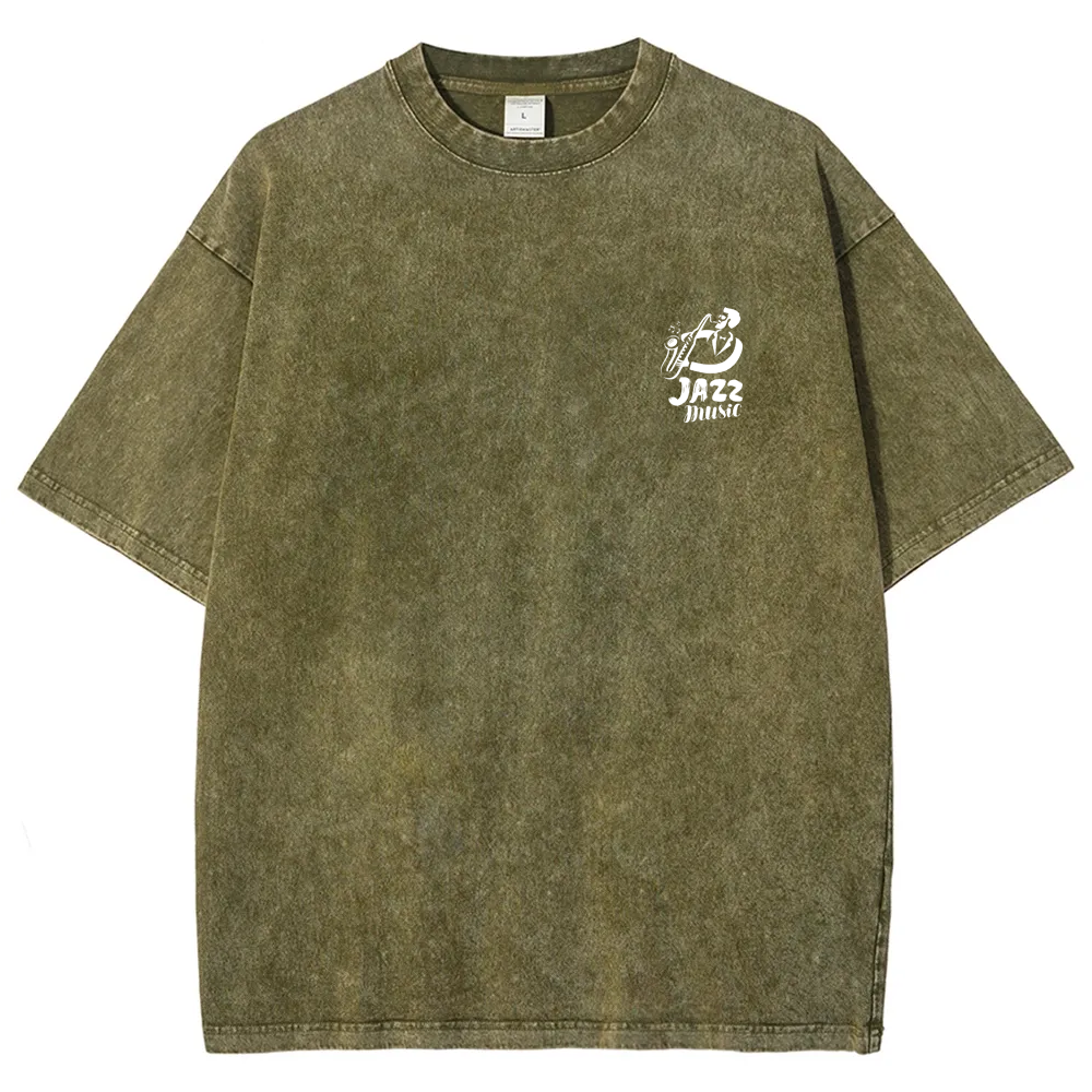 Saxophonist Unisex Fit Washed T-Shirt  wearishow