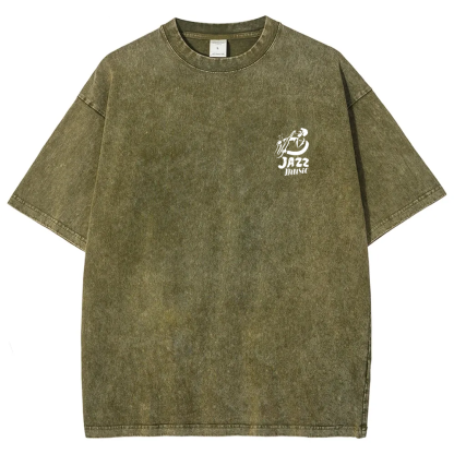Saxophonist Unisex Fit Washed T-Shirt  wearishow