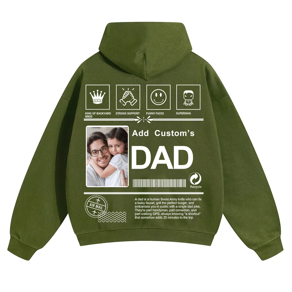 DAD Custom Solid Color Hoodie wearishow