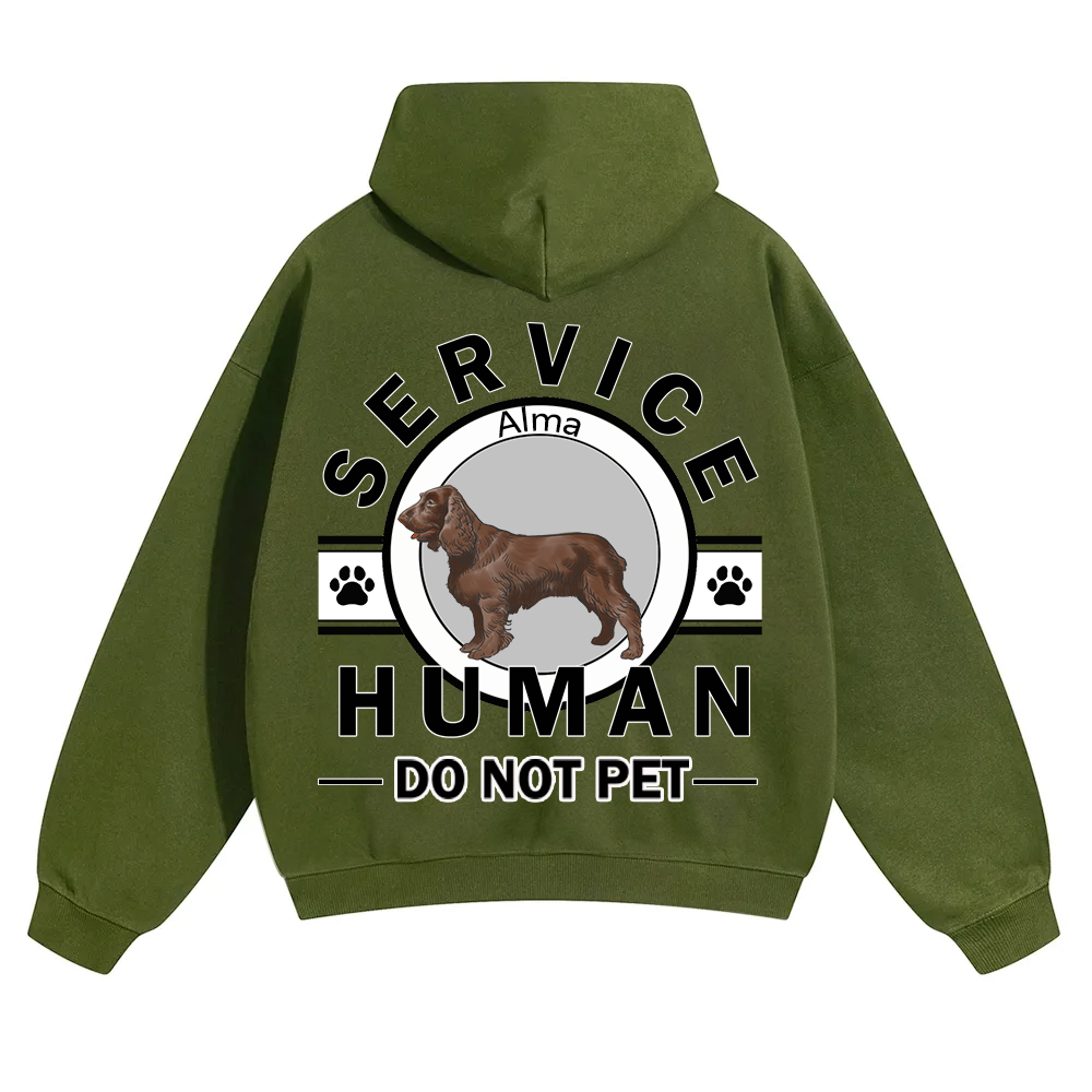 Service Human, Do Not Pet - Personalized Custom Unisex Hoodie