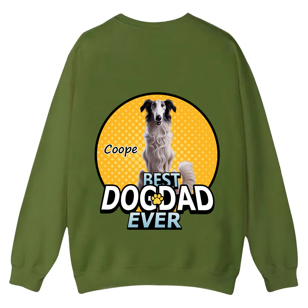 Best Dog Mom For Furry Kid - Personalized Custom Unisex Casual Crewneck Sweatshirt wearishow