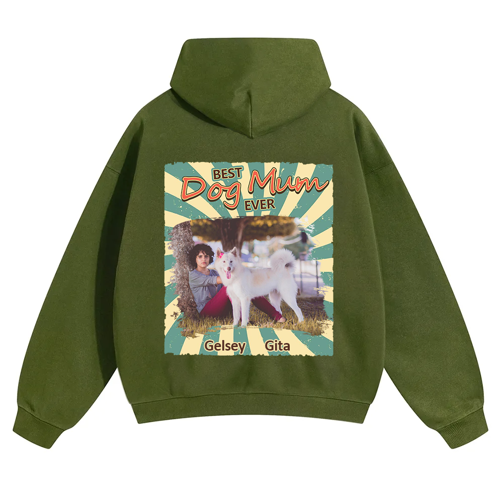 Retro Funny Dog Shirt Photo - Personalized Custom Unisex Soild Color Hoodies wearishow