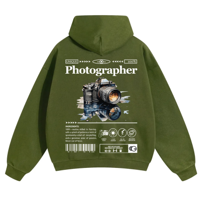 Photographer Unisex Solid Color Hoodie wearishow