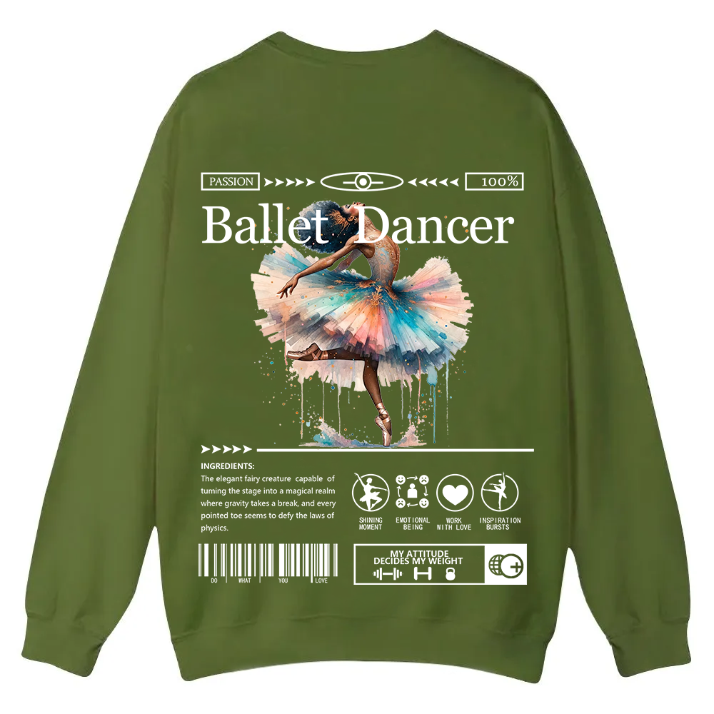 Ballet DancerCasual Crewneck Sweatshirt wearishow
