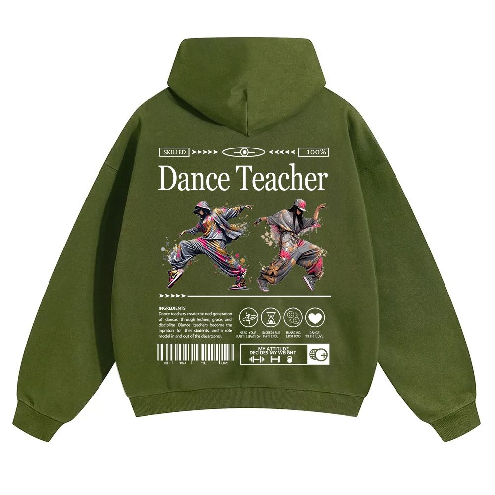 Dance Teacher Unisex Solid Color Hoodie wearishow