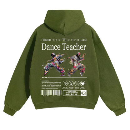 Dance Teacher Unisex Solid Color Hoodie wearishow