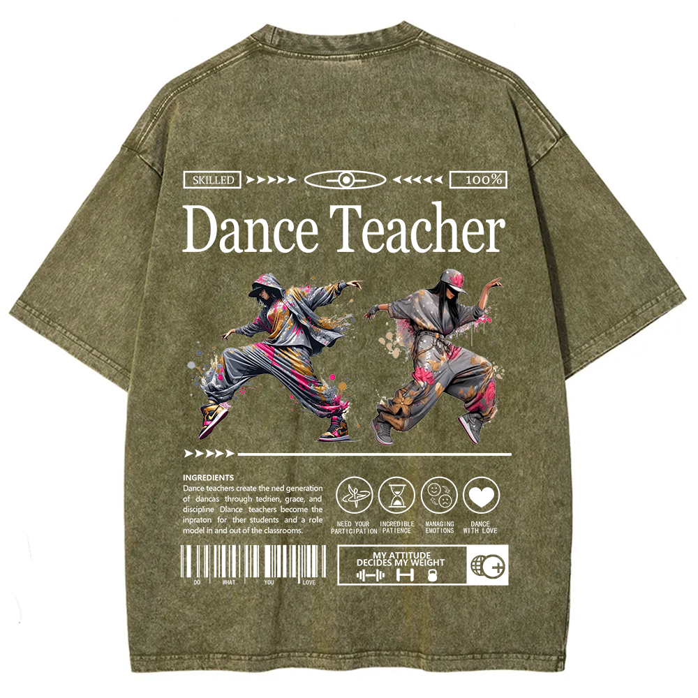 Dance Teacher Unisex Fit Washed T-Shirt