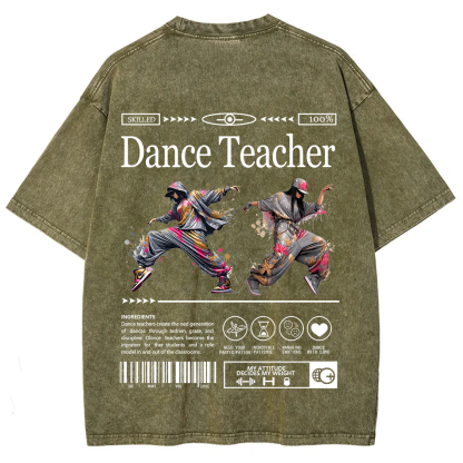 Dance Teacher Unisex Fit Washed T-Shirt