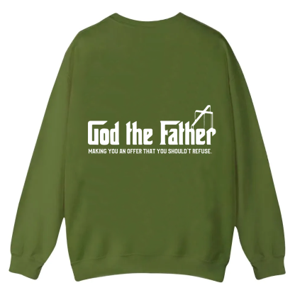 God The Father Christian Casual Crewneck Sweatshirt wearishow