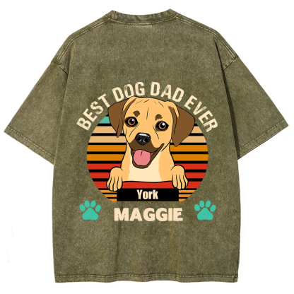 Best Dog Mom and Dad Ever - Personalized Custom Unisex T-shirt