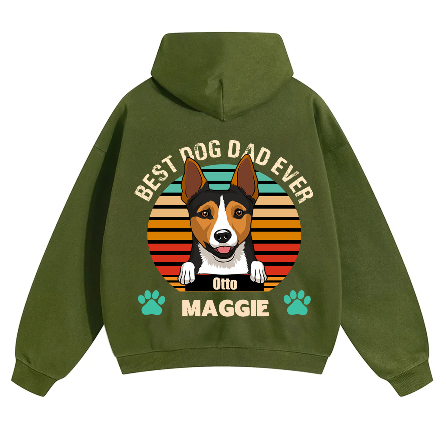 Best Dog Mom and Dad Ever - Personalized Custom Unisex Hoodie