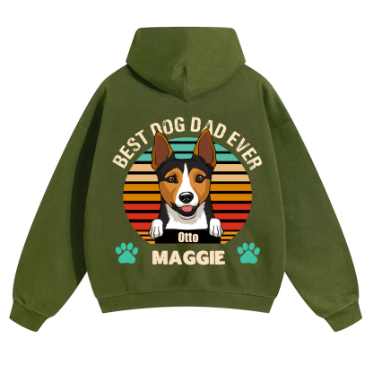 Best Dog Mom and Dad Ever - Personalized Custom Unisex Hoodie