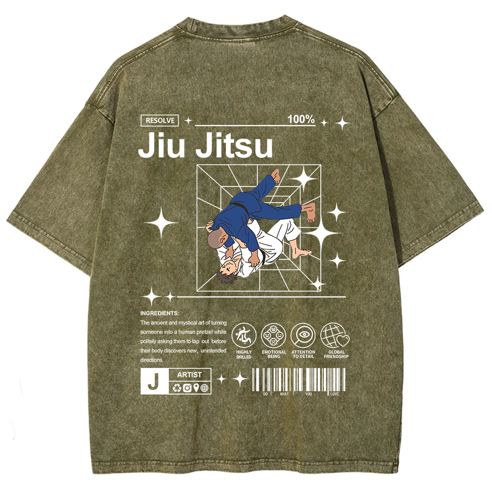 Jiu Jitsu Unisex Fit Washed T-Shirt